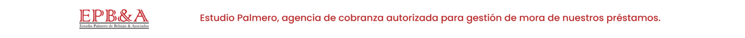 Estudio Palmero, agencia de cobranza autorizada para gestión de mora de nuestros préstamos